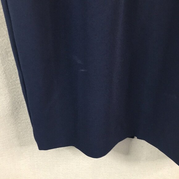 Trina Turk Dress Women 8 Navy Blue Crossover Cape Back V Neck Sassy Fun NEW - Picture 13 of 16